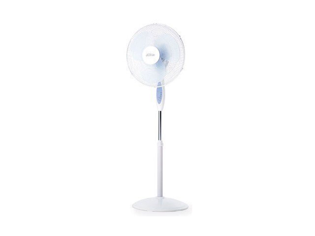 Omega pedestal fan with remote control - 3 speeds - 80 degree oscillation - White - OP40R