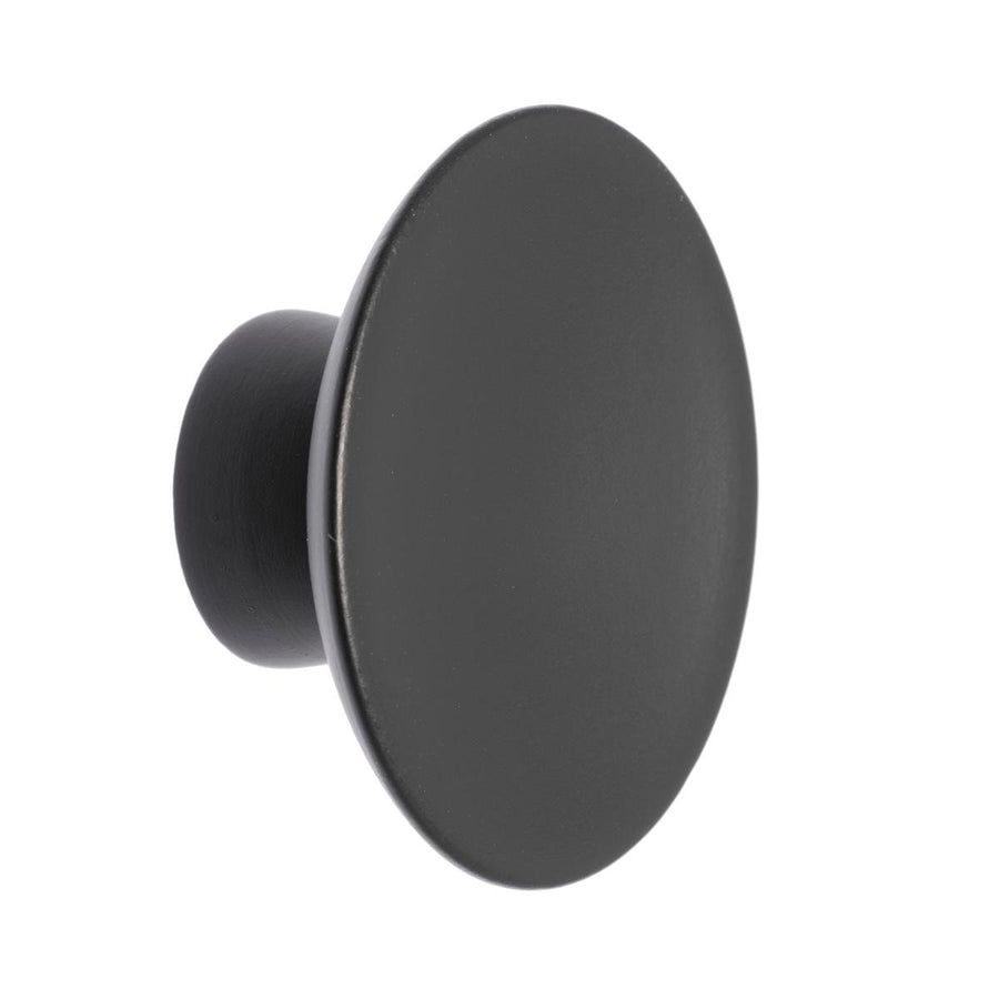 Lane 45mm Black Round Timber Knob - Matte Black - 1 Pack - SuperSaverAU - view 1