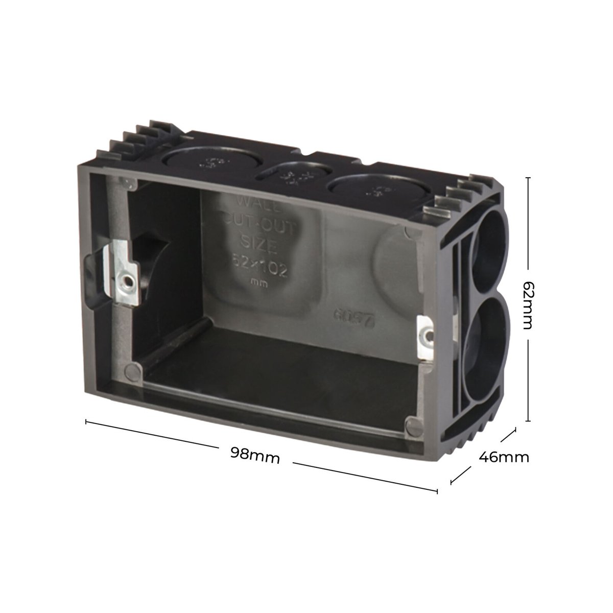 DETA Wall Mounting Box - 6 Pack Polycarbonate Adjustable Lugs - SuperSaverAU - view 4