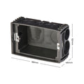 DETA Wall Mounting Box with Adjustable Lugs, Black Polycarbonate, 6 Pack (6057BT)