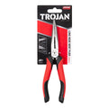 Trojan 200mm Long Nose Bent Plier - Red and Black - Ergonomic Handles - SuperSaverAU - view 1