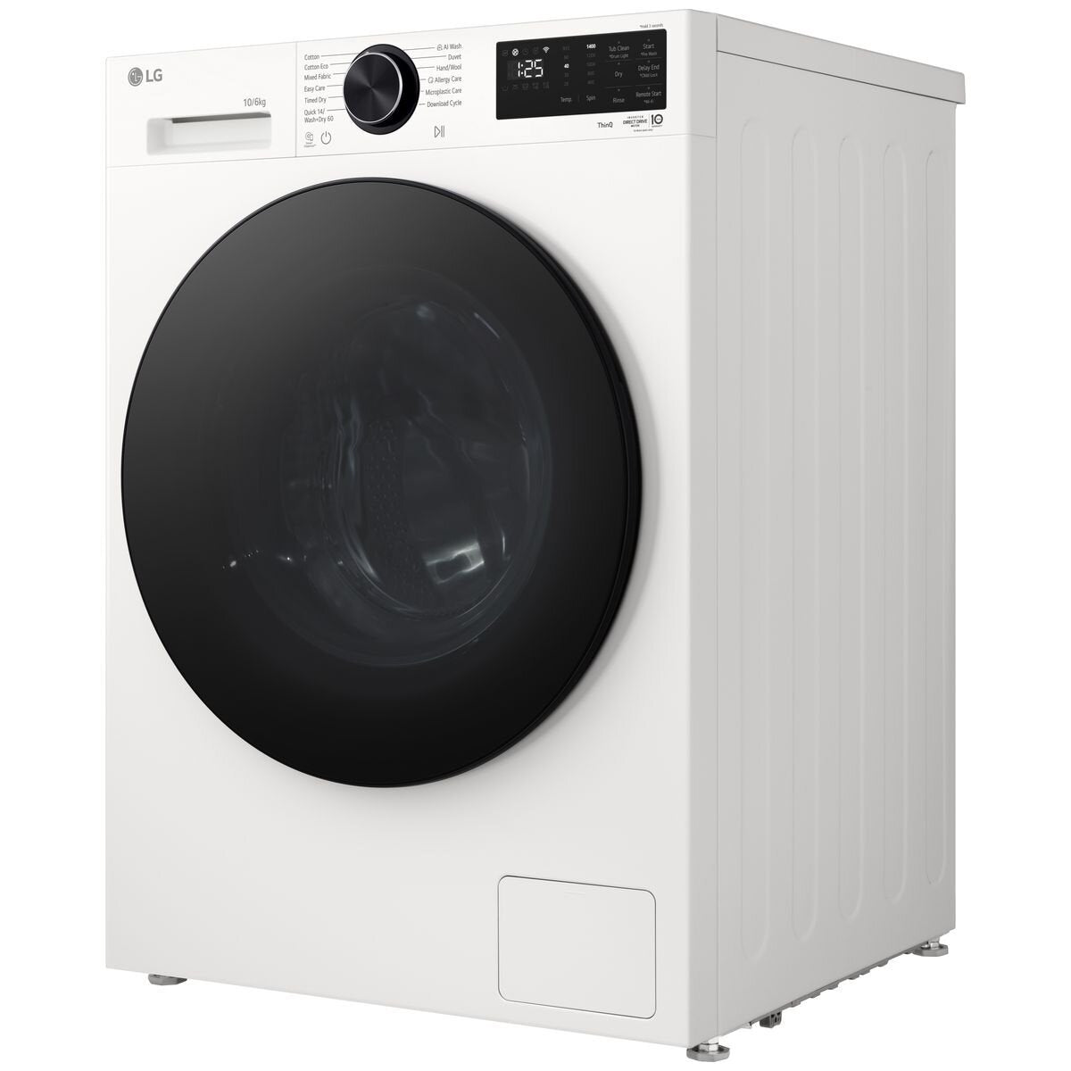 LG 3 Series 10kg/6kg Front Load Washer Dryer Combo - Condenser Drying, ThinQ Control - White - WXC3-1410W