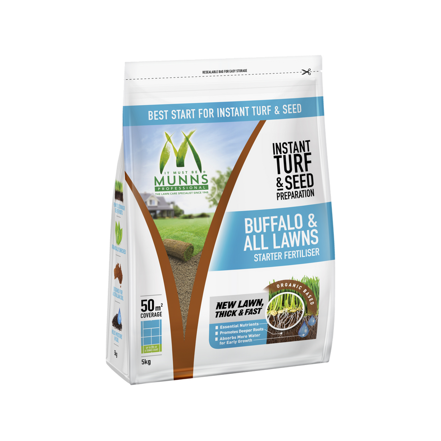 Munns Professional Fertiliser - 5kg - Granular - Lawn Starter - SuperSaverAU - view 1