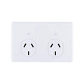 Deta x6 Series Auto Switch Double Power Point - 2 Sockets - 250V 10A - Polycarbonate - SuperSaverAU - view 1