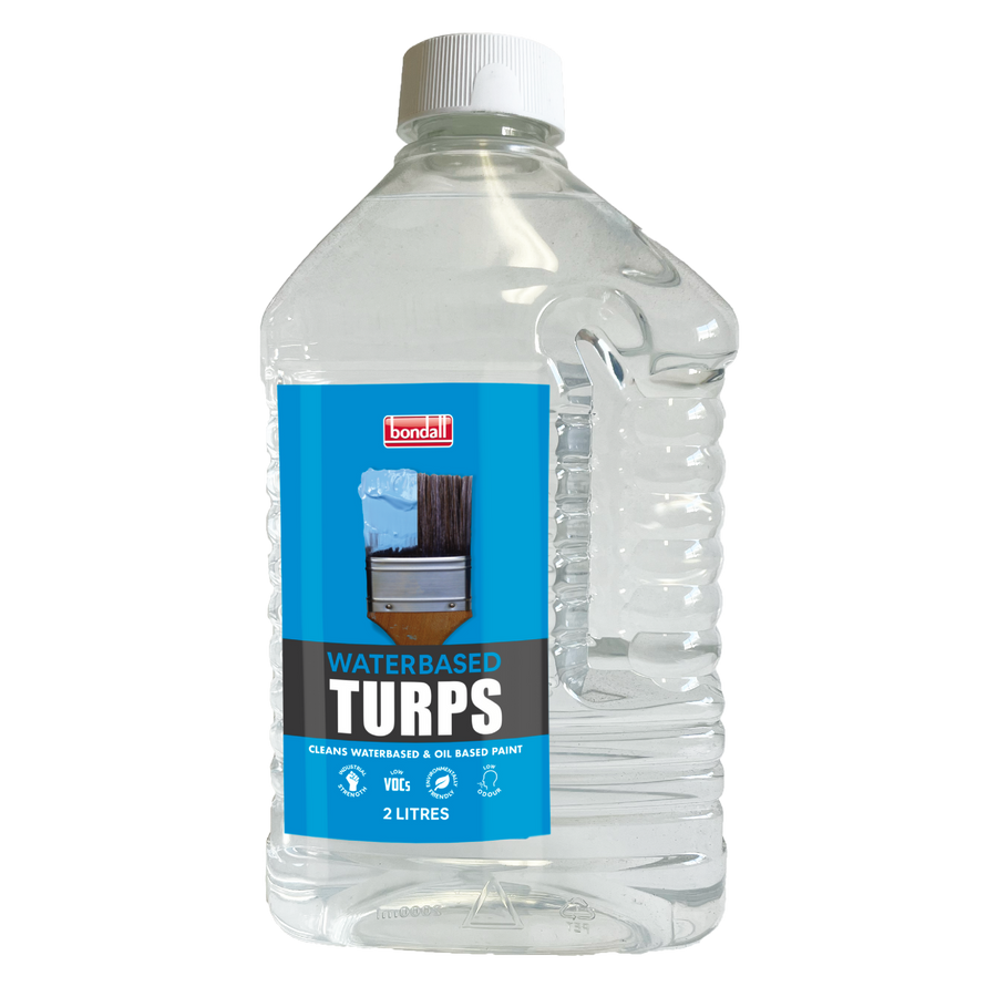 Bondall 2L Waterbased Turps Low VOC Odourless Brush and Roller Cleaner