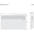 Stiebel Eltron 2kW Panel Heater - Wall Mounted, Splashproof, Wall Mount Included, Alpine White - CNS200