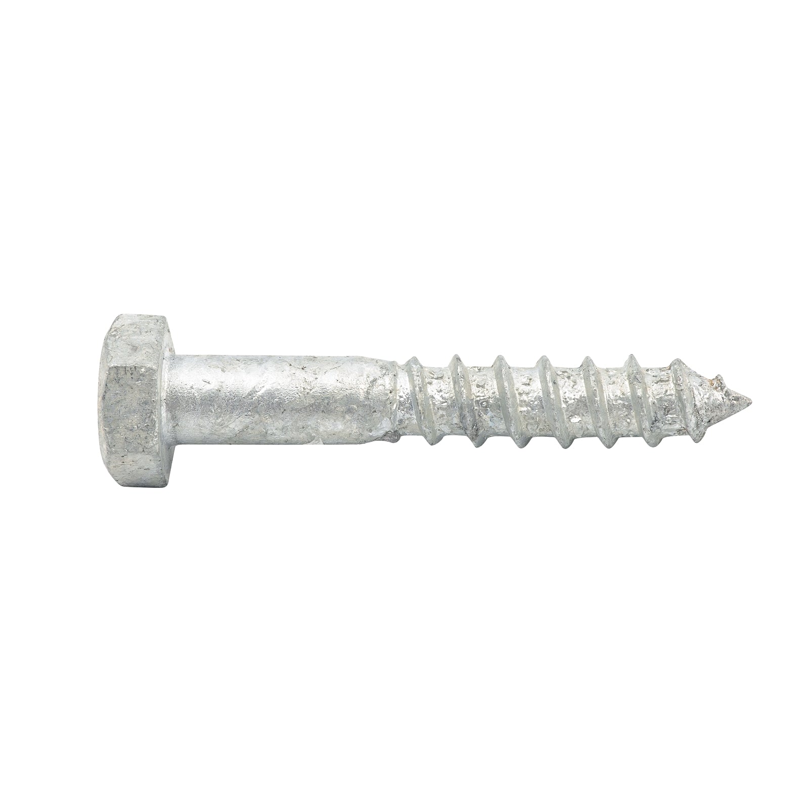 Zenith M8 x 50mm Hot Dipped Galvanised Coach Screw, Hex Head 4.6 Grade Steel