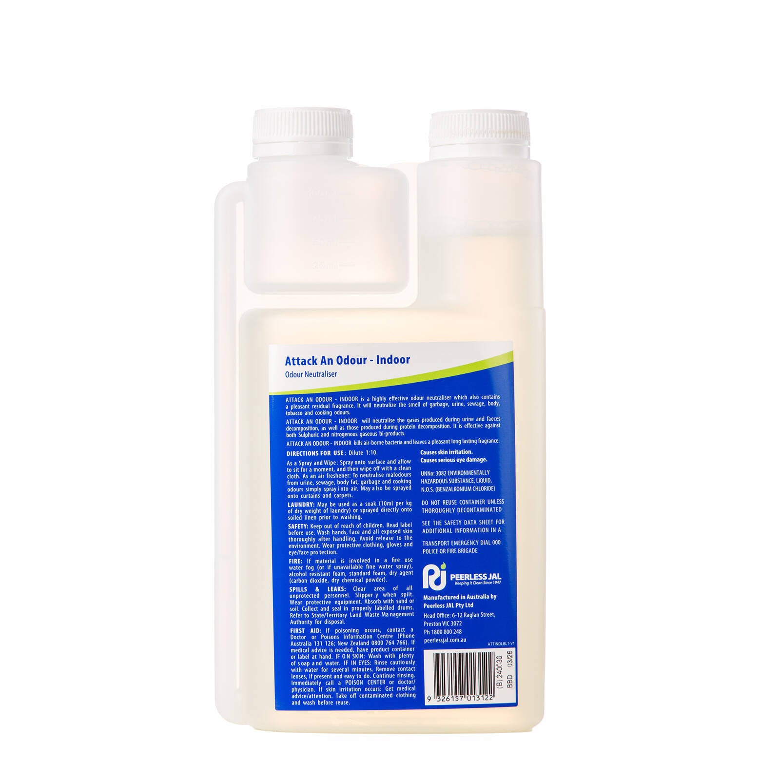 Peerless JAL 1L Attack An Odour Concentrate