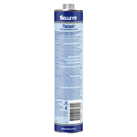 Selleys Flexiseal FC Polyurethane Sealant & Adhesive Black 310ml