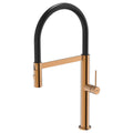 Abey 304 Chef pull out kitchen mixer tap - dual spray, artisan copper finish, 5 star rating - KTA019-CO