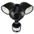 Brilliant 22W Frontier Smart LED Twin Flood Light 255mm x 190mm - Black - SuperSaverAU - view 1