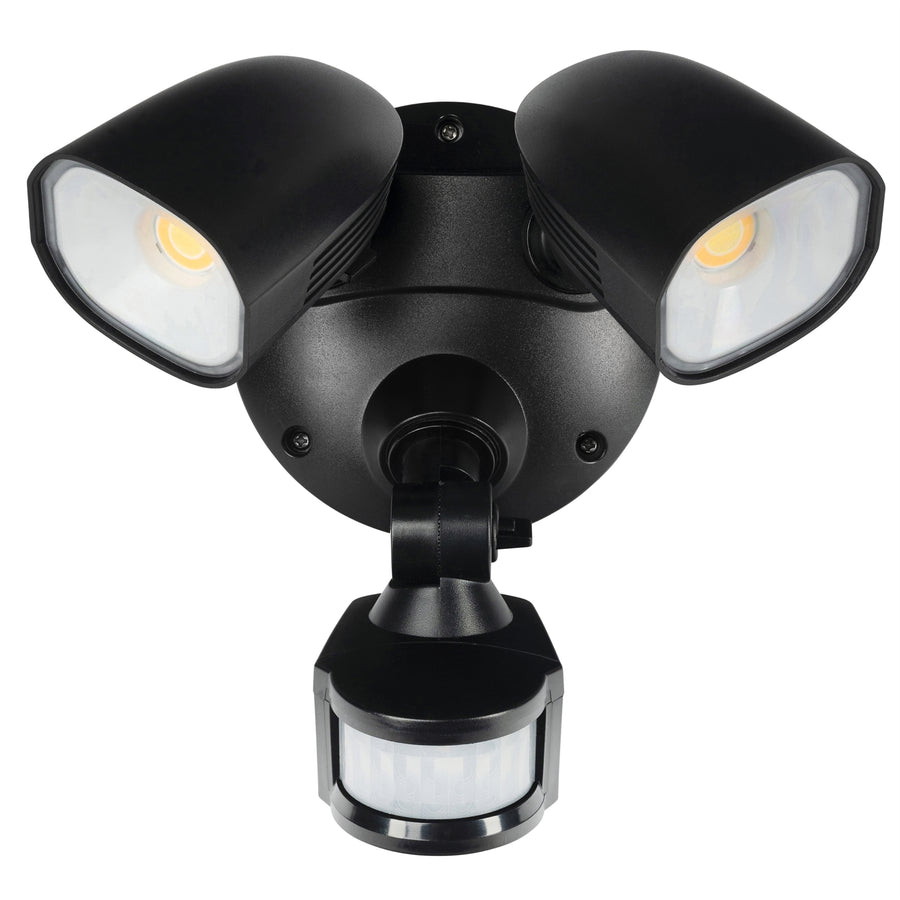 Brilliant Frontier 22W 2000lm Smart Twin LED Flood Light Sensor Black 20850/06