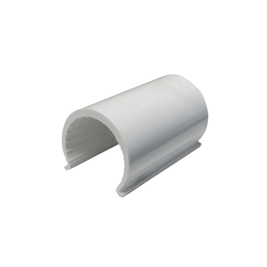 Holman 20mm Ezyfit PVC Snap Clamp - White - 20mm x 20mm x 50mm - SuperSaverAU - view 1