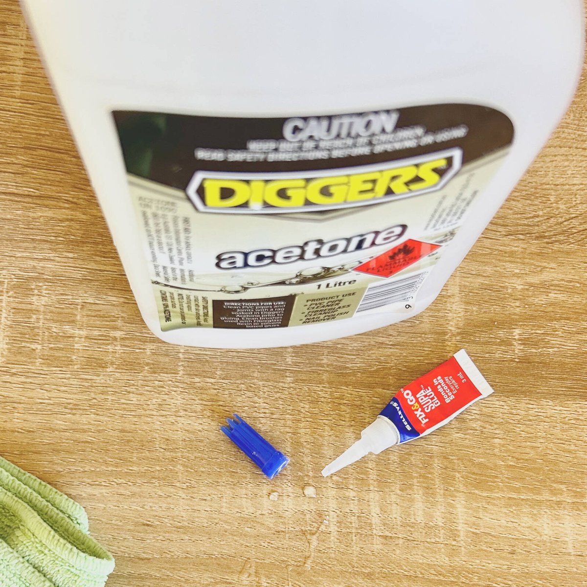 DIGGERS™ Acetone Cleaning Solvent - 1L - Liquid - Low VOC - SuperSaverAU - view 4