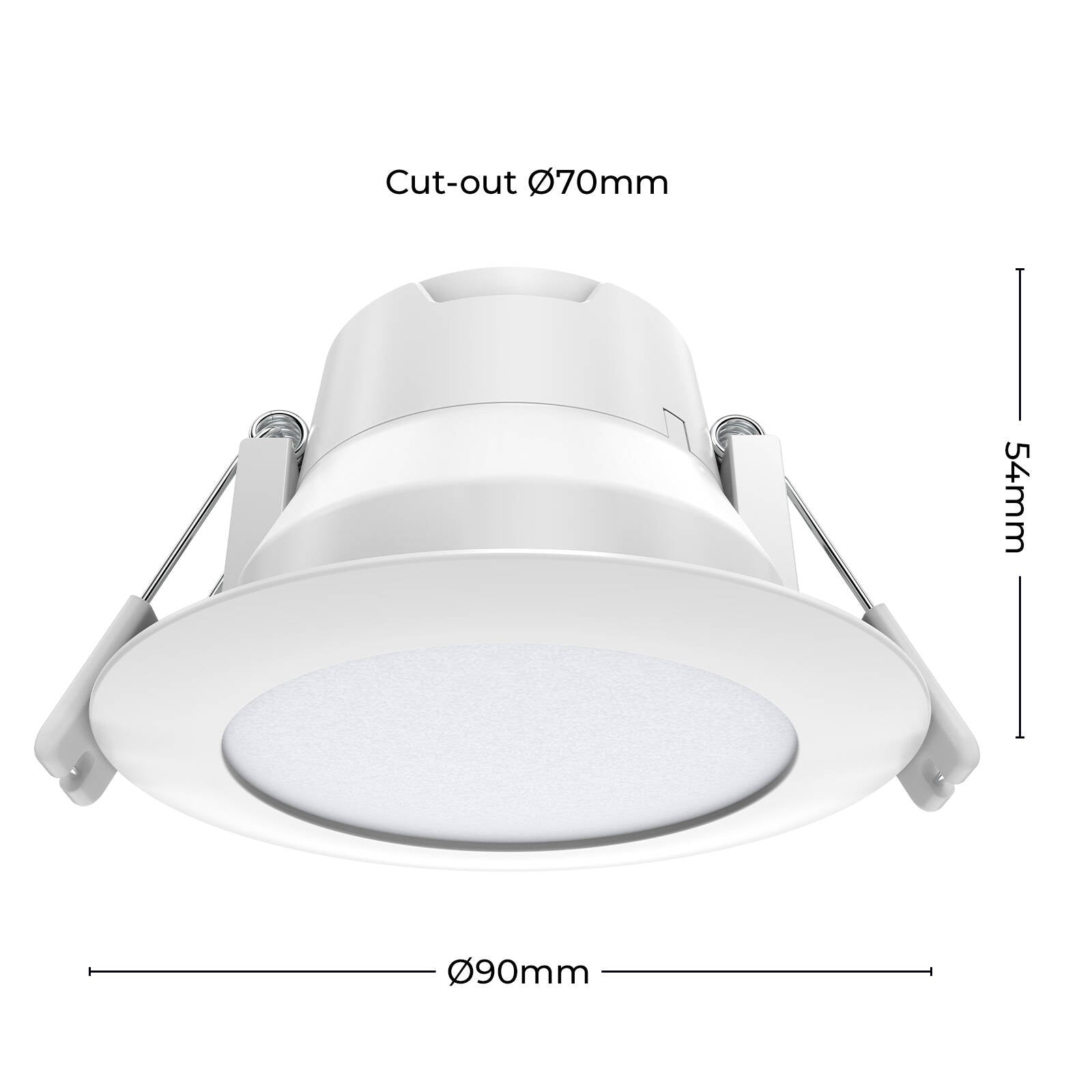 Arlec 6W 70mm Grid Connect Smart RGB+CCT LED Downlight 240V White ALD275HA