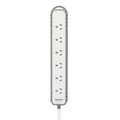 Jackson Rugged Home 6 Outlet Powerboard - 0.9m Cord - Grey - Surge Protection - SuperSaverAU - view 2
