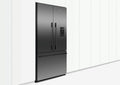 Fisher & Paykel Series 7 569L French Door Fridge - Black Stainless Steel - Ice Maker - RF610ADUB5