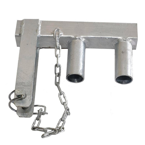 Rapidmesh Temporary Fence Hinge - 235 x 190 x 40mm - Silver - 1.3kg - SuperSaverAU - view 1