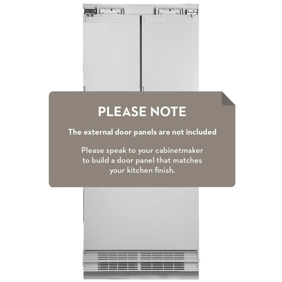 Artusi 546L Integrated French Door Fridge - Frost Free, Super Cool and Super Freeze - AINT9100FD