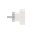 Prestige 32mm Brushed Nickel Round Crystal Knob - Aluminium