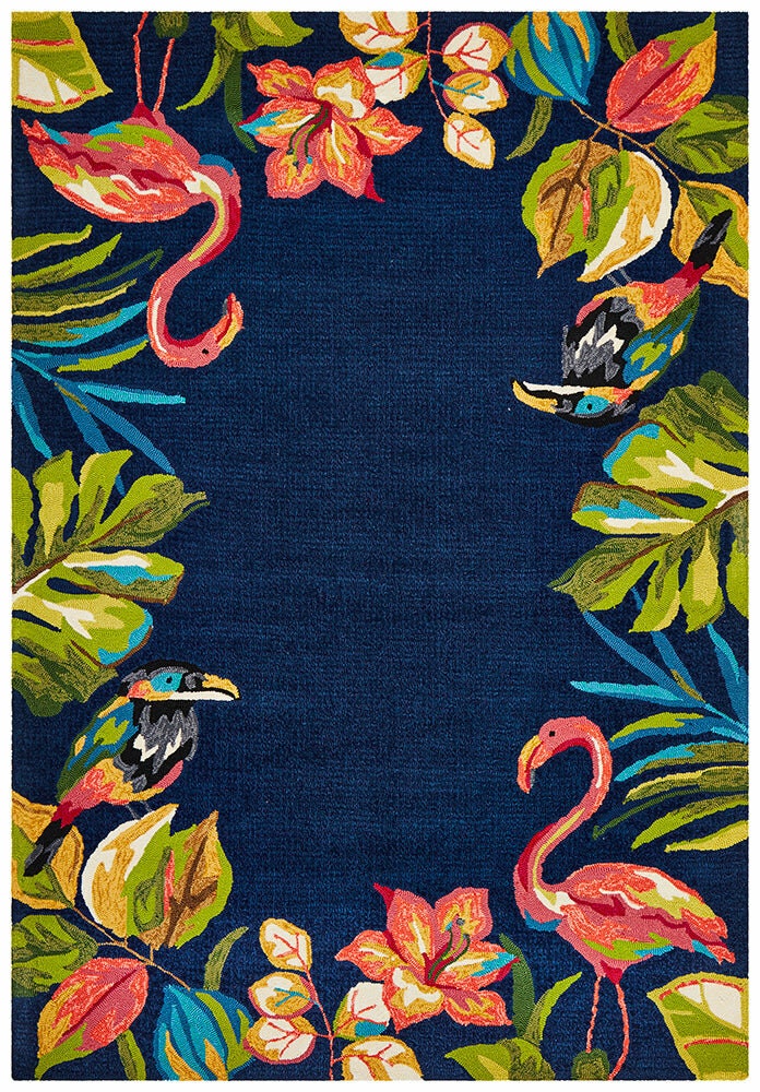Rug Culture Copacabana Medium Navy Polypropylene Rug 225x155cm - Hand Tufted - COP-591-NVY-225X155