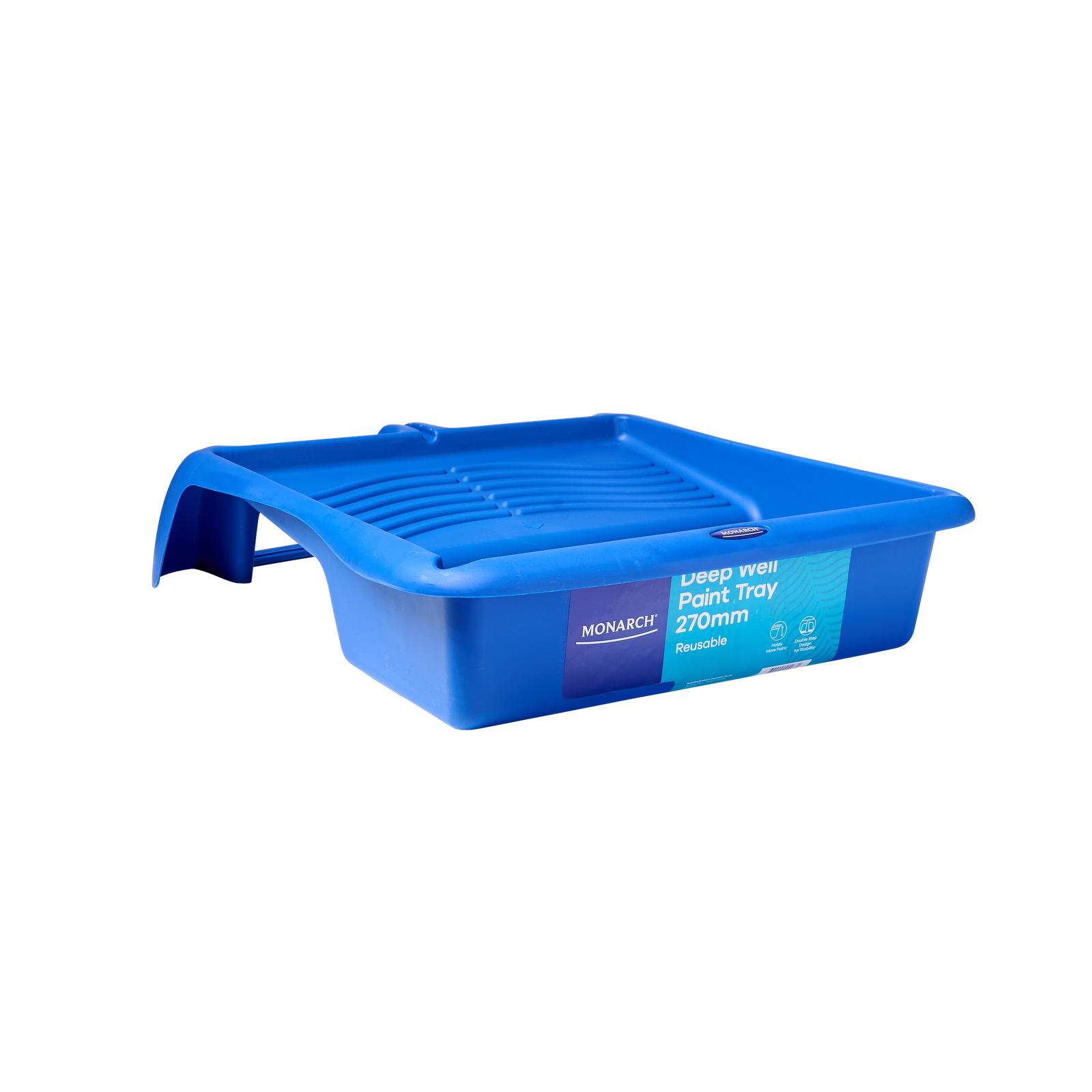 Monarch 270mm Blue Deep Well Paint Tray 6 Pack PP Plastic