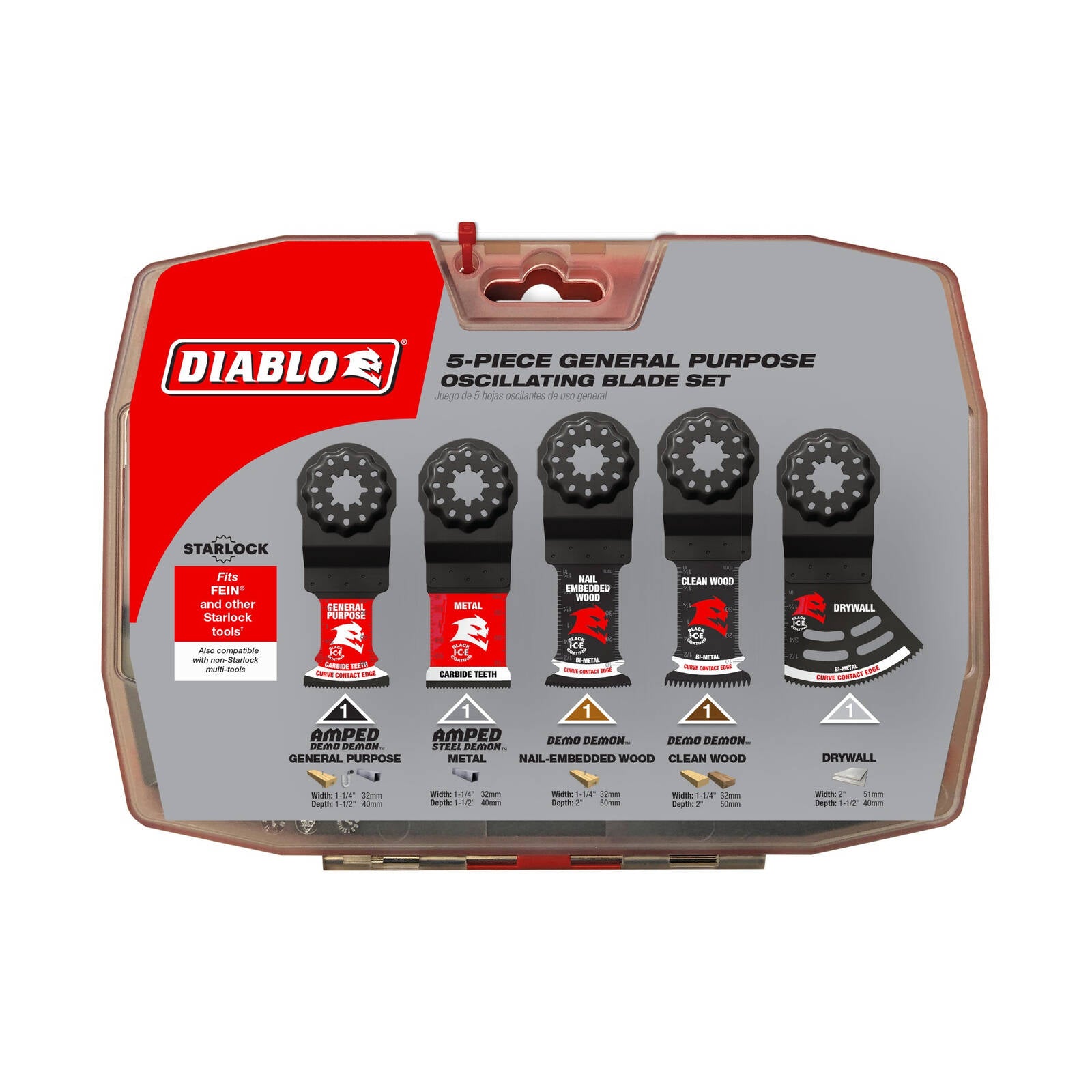Diablo Starlock Multi-Tool Blade Set - 5 Piece