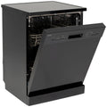 Euro Appliances 60cm Freestanding Dishwasher - 14 Place Settings, Black, Triple Stage Filter - OE60D14B1