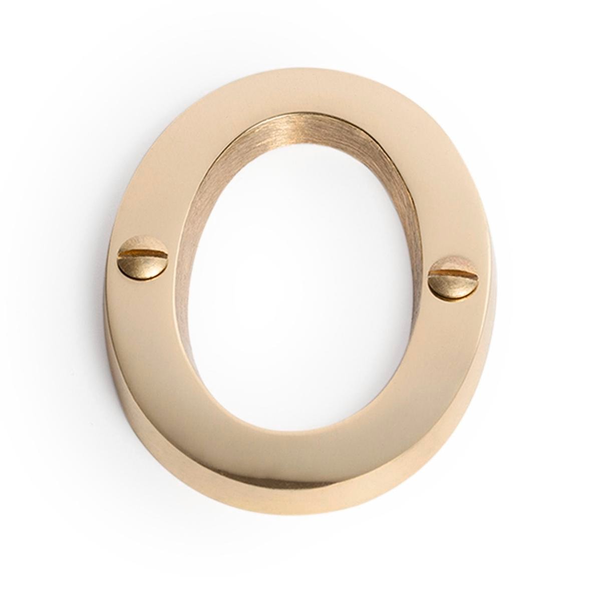 Sandleford Brass House Number 0 - 75mm - Weather Resistant - Easy Install - SuperSaverAU - view 1