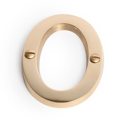 Sandleford Brass House Number 0 - 75mm - Weather Resistant - Easy Install - SuperSaverAU - view 1