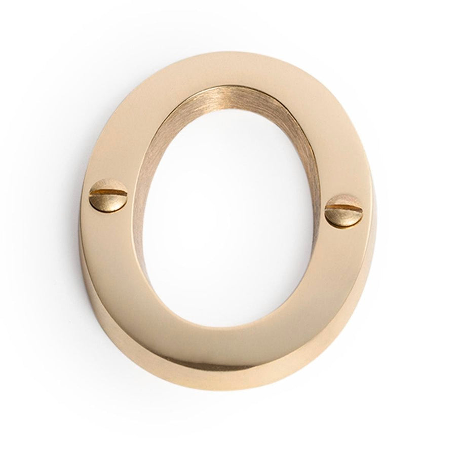 Sandleford Brass House Number 0 - 75mm - Weather Resistant - Easy Install - SuperSaverAU - view 1