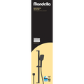 Mondella Matte Black Rococo Multifunction Rail Shower 9L/min WELS 6 Star 4 Spray