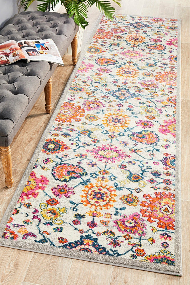 Rug Culture Babylon Medium Multi-coloured Rug 300X80CM - Runner, Polypropylene Pile - BLN-208-MULT-300X80