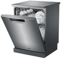 Haier 60cm Freestanding Auto Wash Dishwasher - 13 Place Settings - Silver - Soft Touch Controls - HDW13V1S1