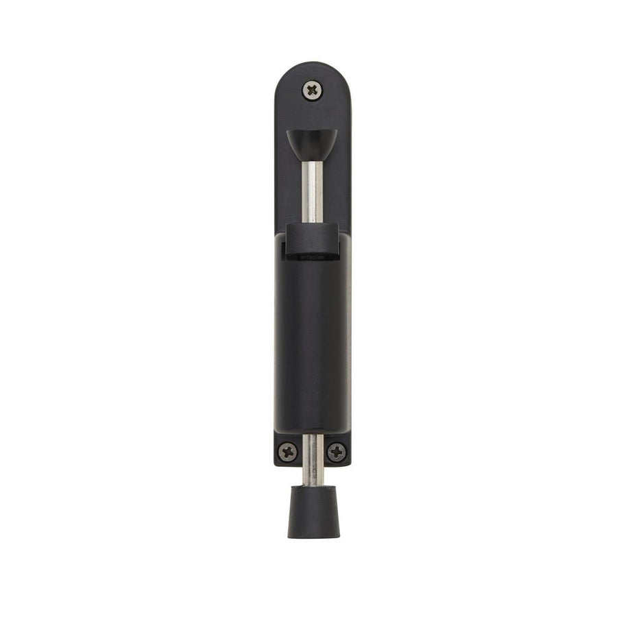 Delf Trade Matt Black Foot Operated Door Stop 30mm x 165mm - SuperSaverAU - view 1
