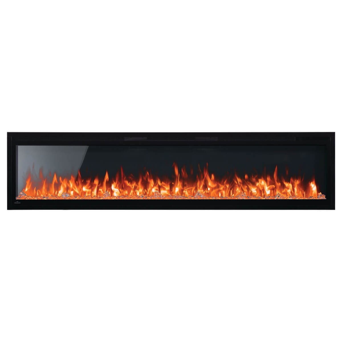Napoleon Entice 72 Wall Hanging Electric Fireplace - Nearly Frameless Glass, Black - NEFL72CFH-1-AU