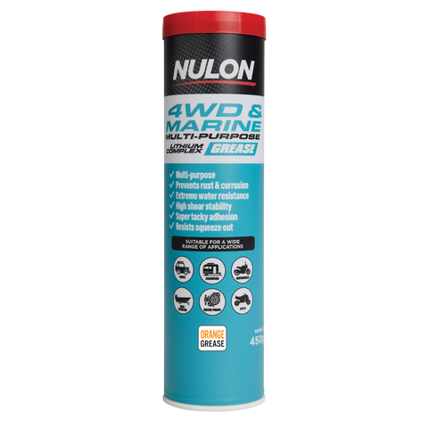 Nulon 4WD and Marine Multi Purpose Grease 450gm - Lithium Complex - Orange - Rust and Corrosion Protection - SuperSaverAU - view 1