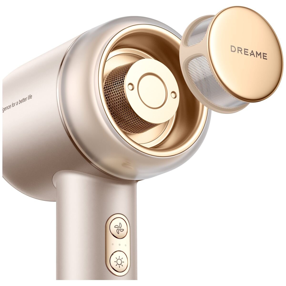 Dreame Gusto hair dryer - 2000W high-speed motor, dynamic heat adjustment, pink gold - DRE-GUSTO