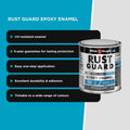 White Knight Rust Guard 250ml Machinery Grey Gloss Epoxy Enamel Paint