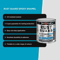 White Knight Rust Guard Epoxy Enamel Paint 250ml - Machinery Grey - UV Resistant - SuperSaverAU - view 5