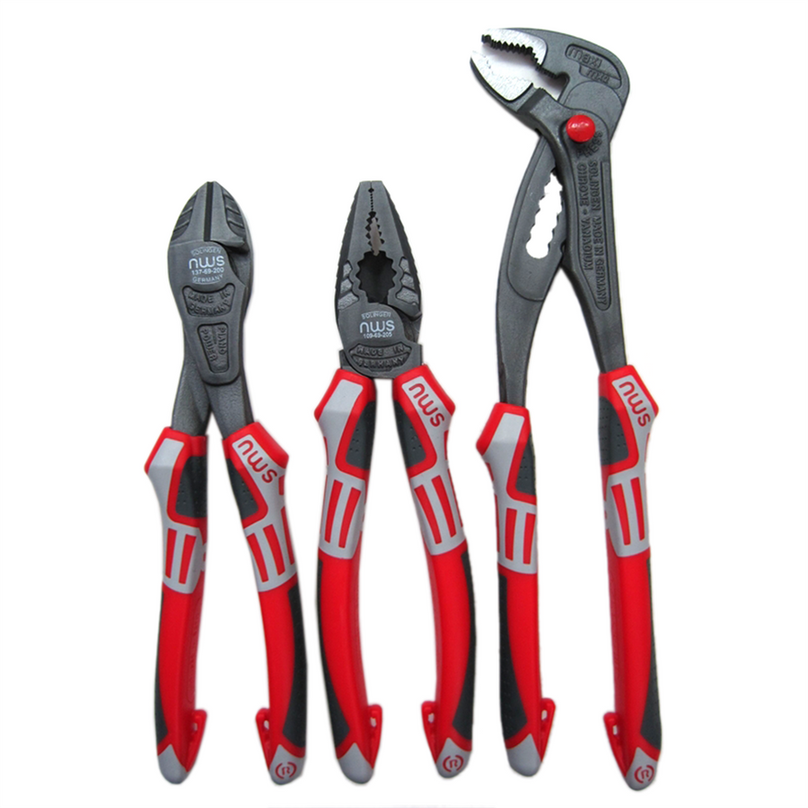 Nws 3 Piece Pro All Round Plier Set - Drop-Forged Steel - Durable - SuperSaverAU - view 1