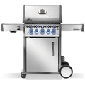 Napoleon Rogue Pro-S 425 3 Burner Natural Gas Freestanding BBQ - Silver - Side Burner - RPS425RSIBNSS-2-AU