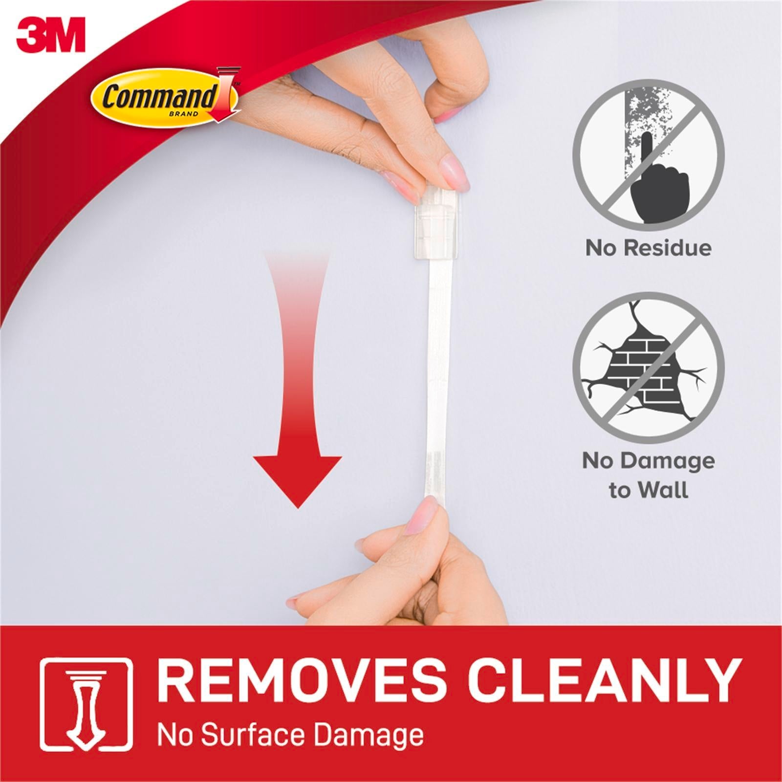 Command Small White Adhesive Hooks, 2 Pack