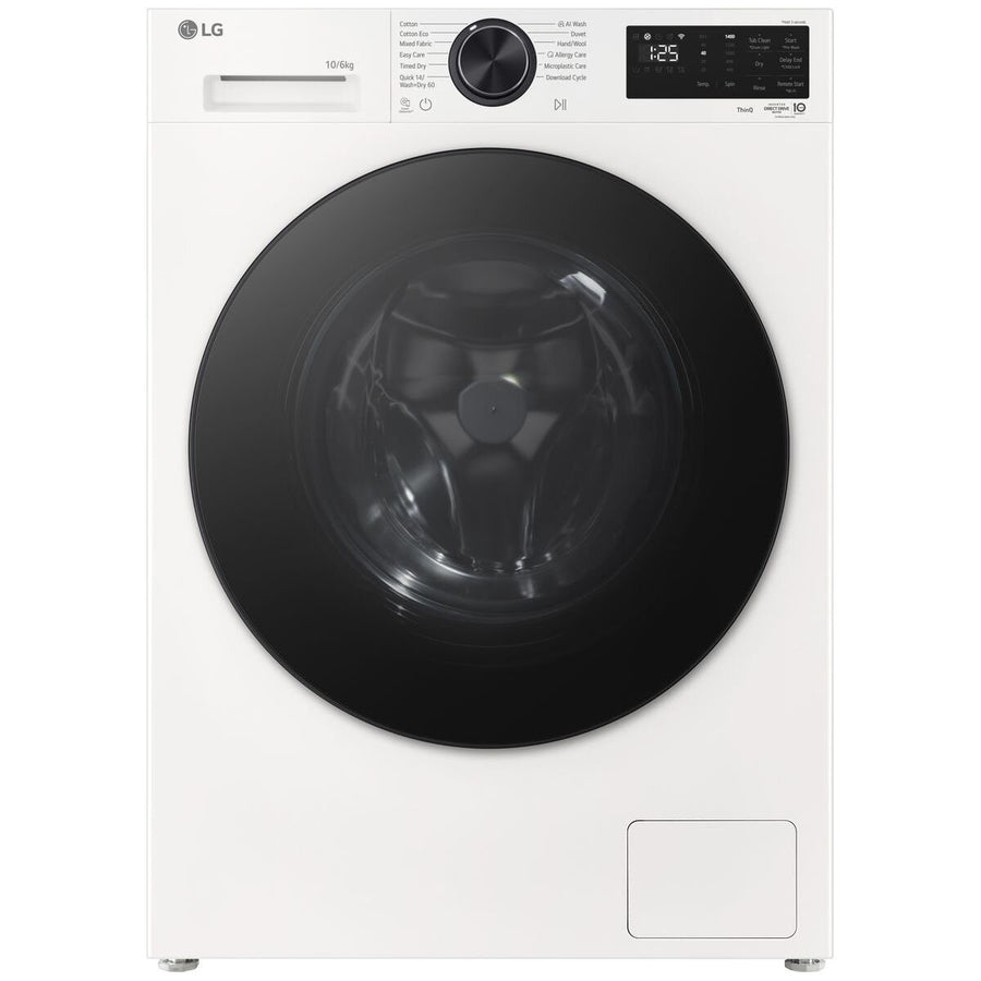 LG 3 Series 10kg/6kg Front Load Washer Dryer Combo - Condenser Drying, ThinQ Control - White - WXC3-1410W