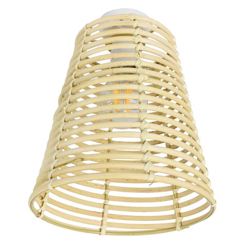 Luce Bella Rattan Woven Batten Fix - 200mm - Rattan - Indoor Use - SuperSaverAU - view 1