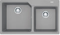 Franke Fragranite Double Bowl Topmount Sink - Stone Grey, 42L and 27L Bowls, No Drainer - UBG620-86SG
