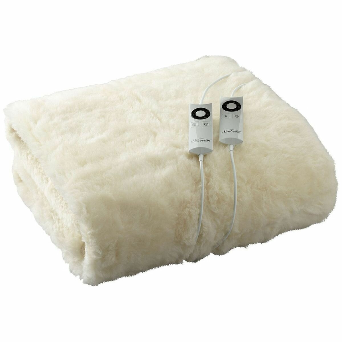 Sunbeam Sleep Perfect Wool Fleece Super King Electric Blanket - Australian Wool, Cosy Feet Heating - BLW5681