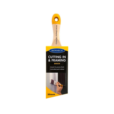 Monarch Paint Brush - 50mm - Synthetic Filament - Ergonomic Handle - SuperSaverAU - view 1