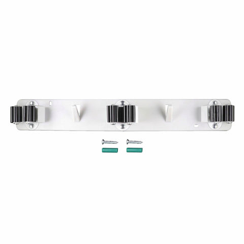 Everhang Broom Holder Rack - 3 Holders - Plastic/Steel - Easy Installation - SuperSaverAU - view 1