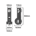 Rolltrak Adjustable Nylon Carriage - 2 Pack - Nylon - Sliding Window - SuperSaverAU - view 2